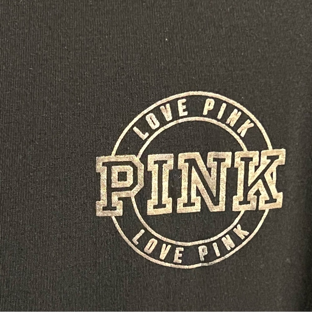 PINK Victoria's Secret Classic Black Long Sleeve Tee - Picture 2 of 4